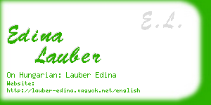 edina lauber business card